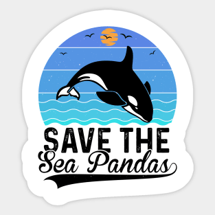 Save The Sea Pandas Sticker